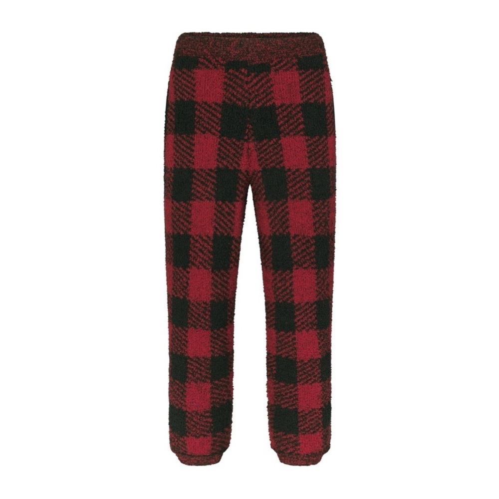 NWT Skims Buffalo Plaid Unisex Joggers - Picture 4 of 5